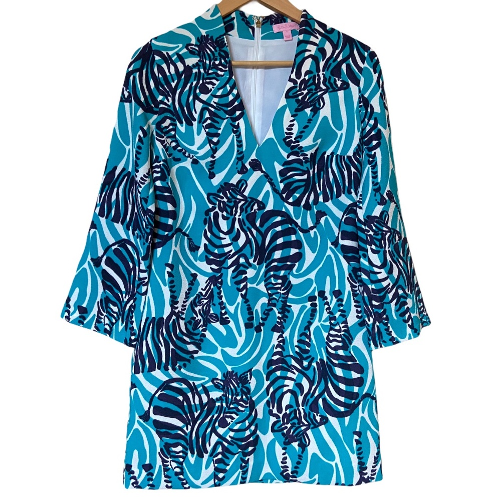 Lilly Pulitzer I’m Game Devine Shift Dress Zebra
